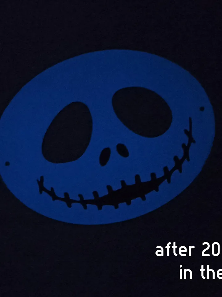 Luminous glowing mask. Halloween light up mask. Led masquerade mask to halloween costume of skeleton.