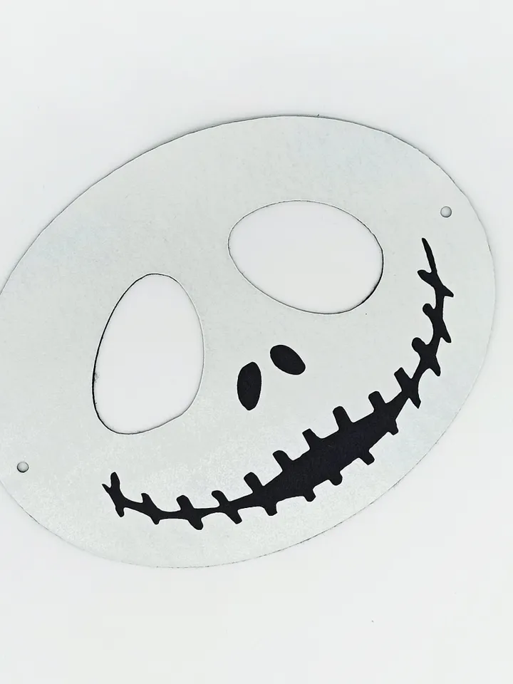 Halloween skeleton spooky face mask. Skeleton mask to halloween costume.