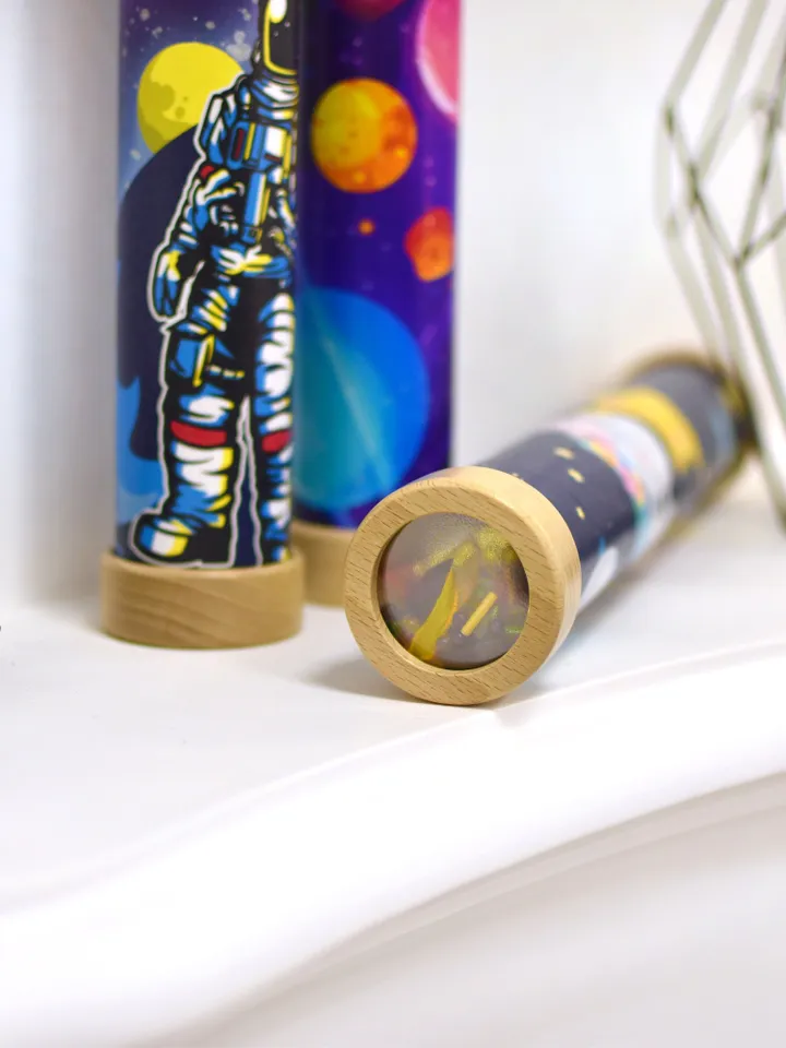 Outer space age kaleidoscope. Astronomy gifts for science teacher. Roommate gift for christmas eve box.