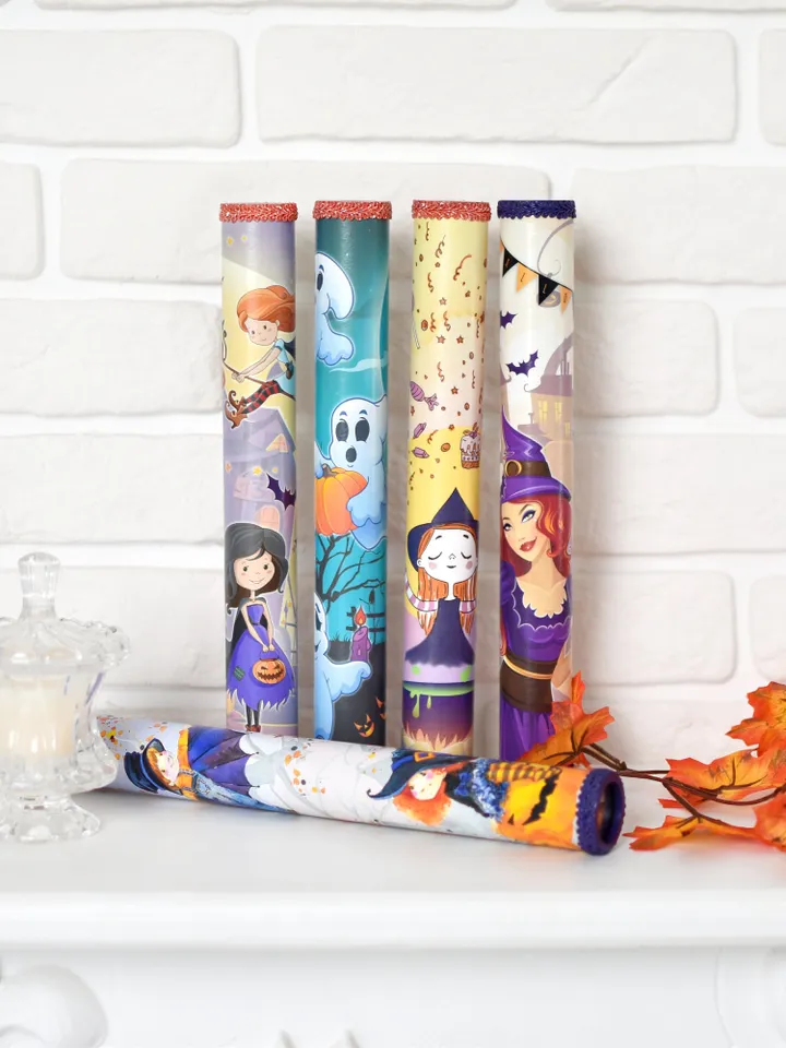 Halloween gift, kaleidoscope, cute halloween party, roommate gift with halloween witch decor.