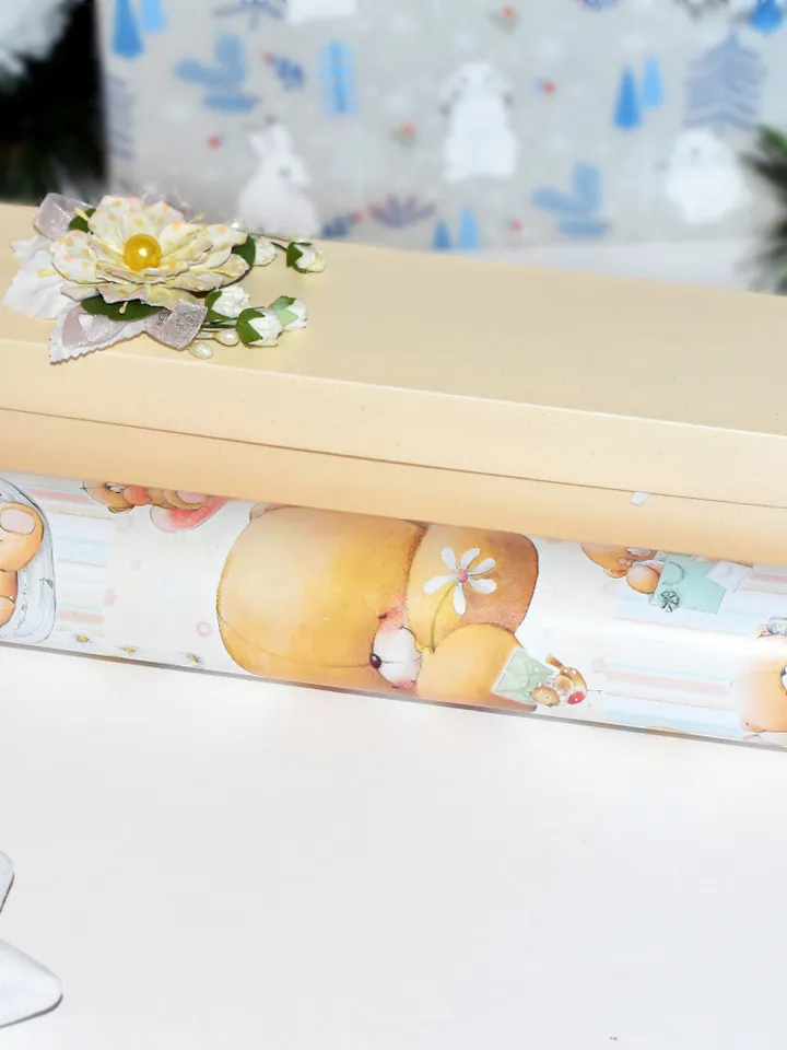 Mama bear  kaleidoscope. Memory bear as friendship gift for christmas eve box. Stress relief gift as roommate gift.