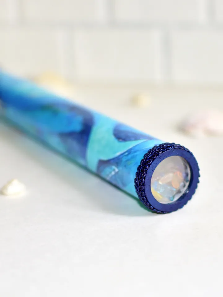 Blue whale art, roommate gift, kaleidoscope, unusual gift for men who have everything with whale shark nautical decor.