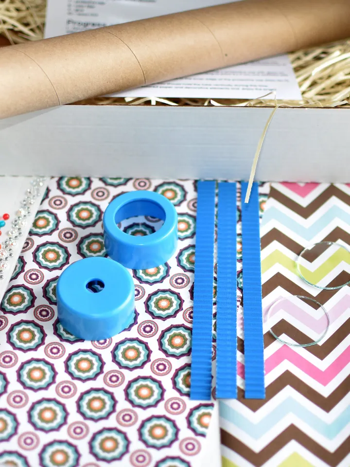 Kaleidoscope kit Activity box. DIY adult craft kit. Skill toy kids craft kits with science gifts.
