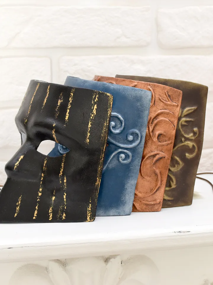 Masquerade mask men. Bauta mask. Siver and black cosplay mask.
