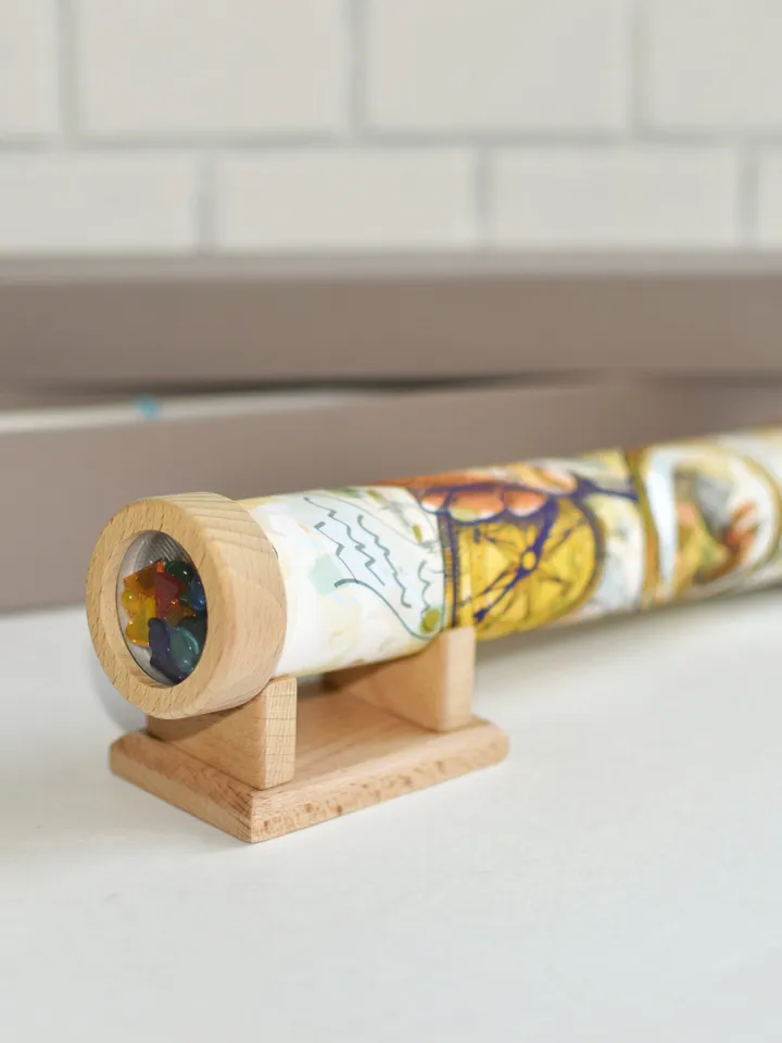 Roommate gift, kaleidoscope for pirate lover, friendship gift with map print vintage, history teacher gift for stress relief.