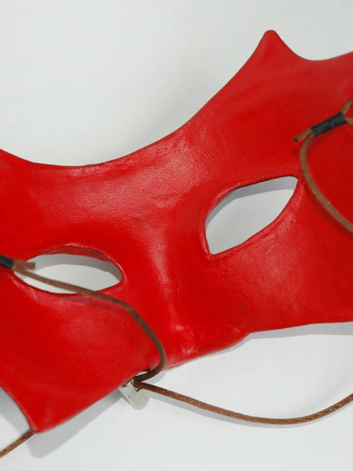 Red masquerade dragon mask, dragon age cosplay mask custom cosplay venetian mask for dragon costume adult.