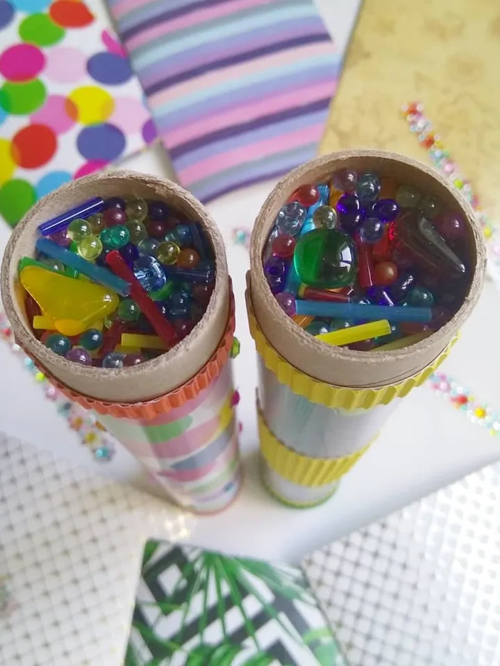 Kaleidoscope kit Activity box. DIY adult craft kit. Skill toy kids craft kits with science gifts.
