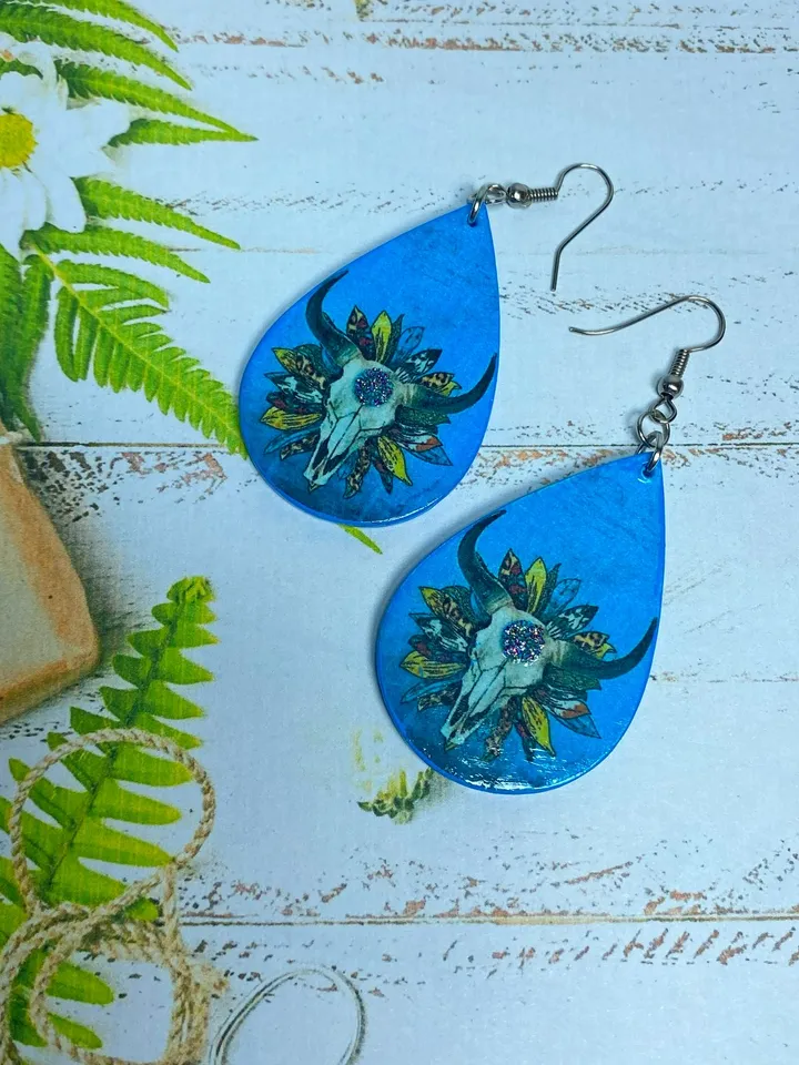 Individual handmade earrings. Bright earrings. Handmade jewelry.