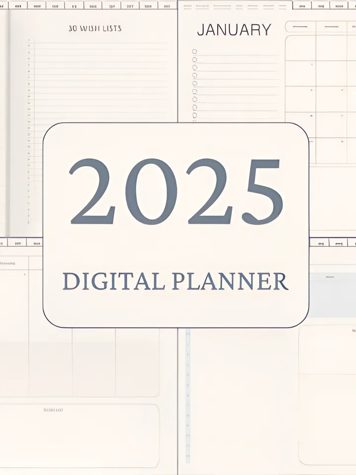 2025 Digital Planner with Hyperlink Eve Graphic