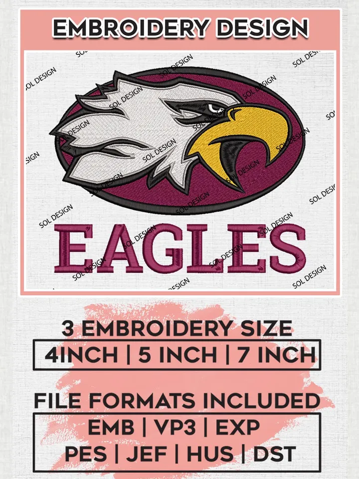 Boston College Eagles Embroidery Design,NCAA Logo Embroidery Design, Boston Eagles Machine Embroidery Pattern, NCAA Embroidery Designs, Digital Download