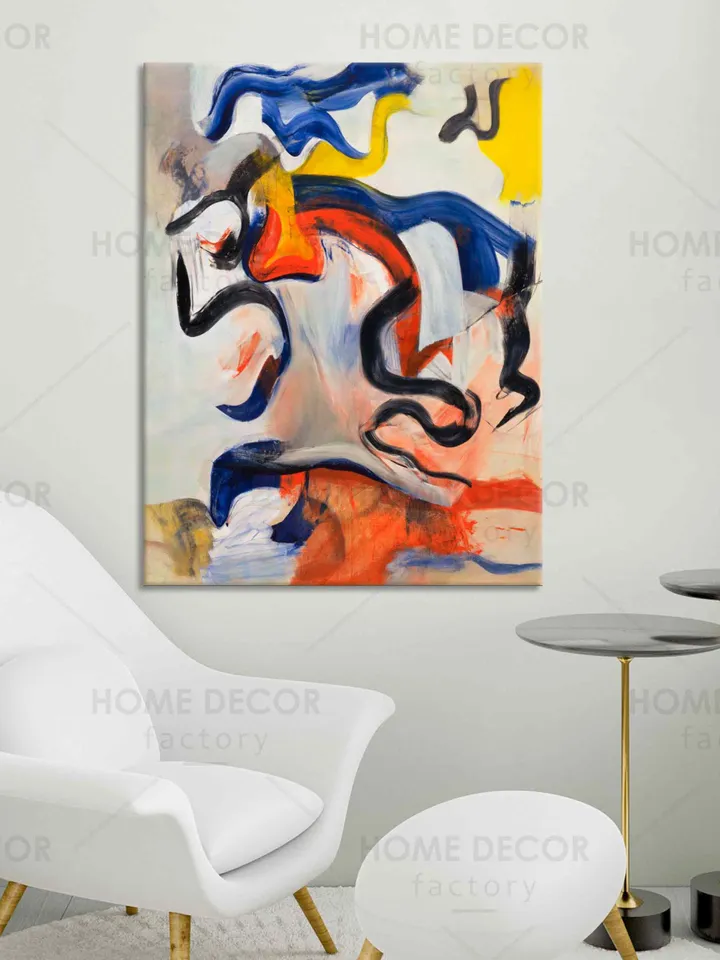 Willem de Kooning Untitled V 1982 Canvas print Abstract Kooning Wall Art Abstract Expressionist Abstract Art Canvas Kooning Printable Art