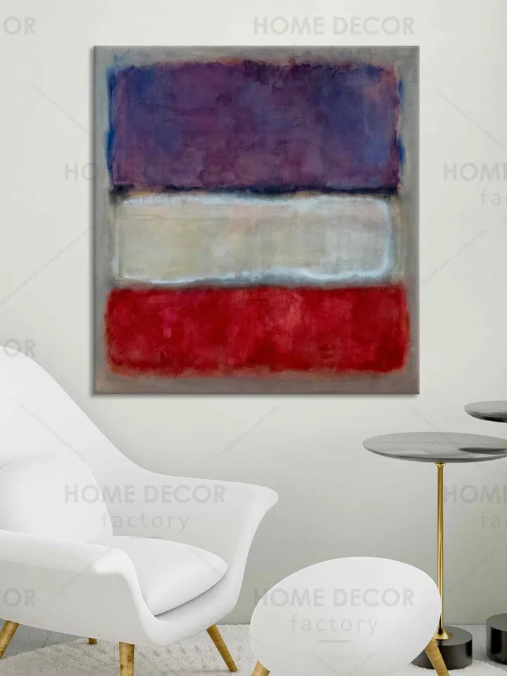 Reproduction Mark Rothko Purple white red canvas print Modern wall decor Rothko Abstract minimalism painting art Rothko Modern canvas print