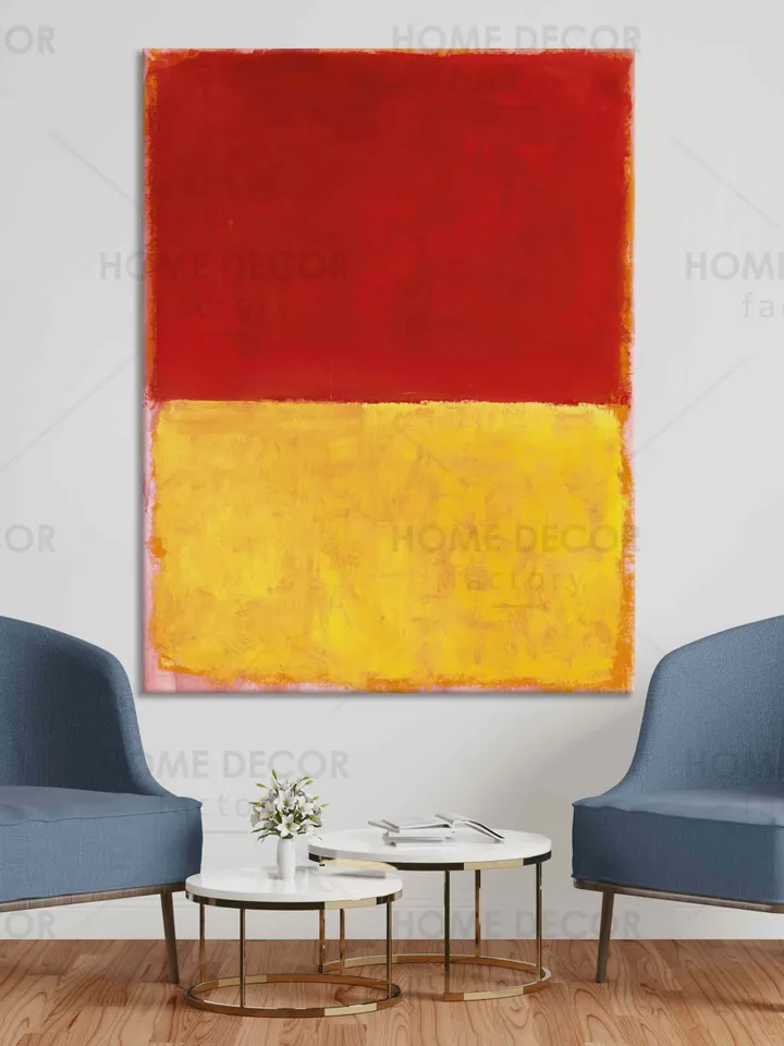 MARK ROTHKO red yellow canvas print Abstract rothko art print Paintings purple canvas minimalism color american abstract expressionist