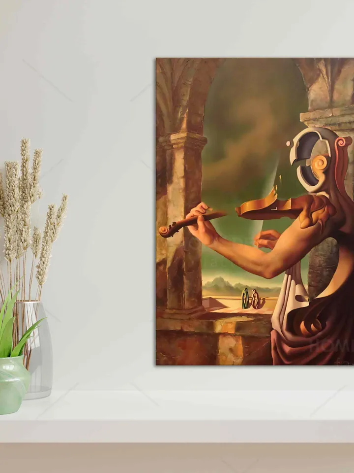 Music at Night and Other Essays Art Vito Campanella Surrealist Canvas Art Abstract Wall Decor Modern Abstrac Vintage Exhibition Canvas Art