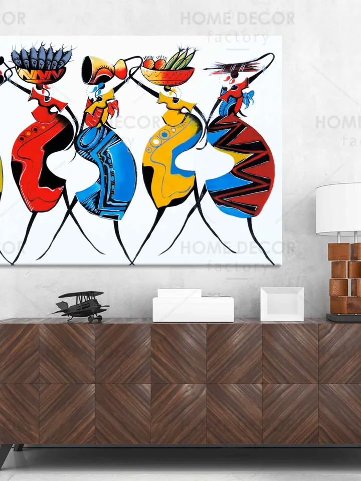 African authentic Set Ethnic Art Modern wall art African people Wall Art Black African Woman Wall Art Artwork Antique American African Art