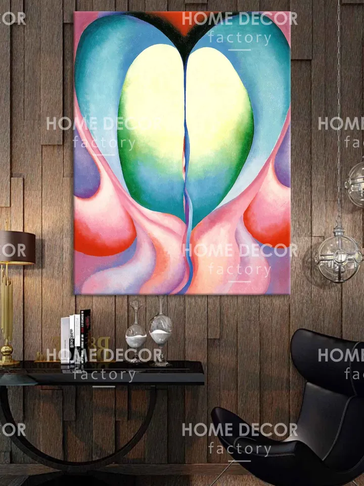Georgia Okeeffe art Erotic flower Yoni art Erotic print Vulva art print Female decor Floral female Fine Art reprint Blue flower Botanica art