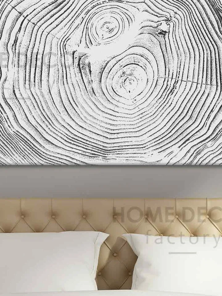 Large Tree Ring Prints Tree Stump Print Wood Prints Nordic Art Black and white Minimalist Art Log Slice Cut Log Prints Nature inspired art