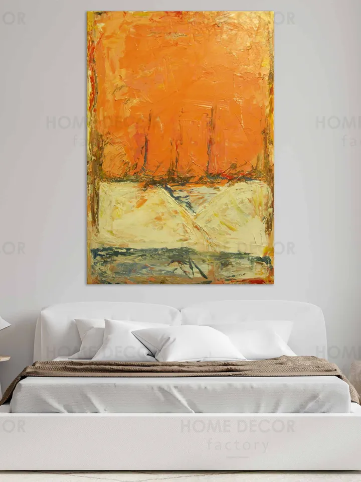 Mark Rothko Orange and yellow Fine Art Reproduction painting Abstract modern wall art home decor Modern painting Decor for Living Room