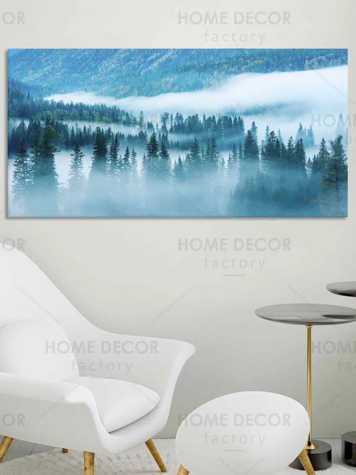 Foggy Forest Prints Misty Forest Wall Decor Foggy Mountain Print Forest 3 Piece Print Nordic Forest Set Scandinavian Photo Foggy Forest Art