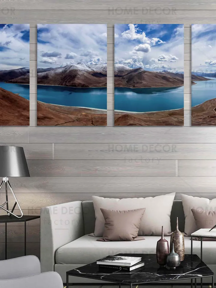 Panoramic Mountain Wall Art Mountain Canvas Wall Art Nature Landscape Canvas Prints Lake Print Wall Decor Landscape Canvas Print Nature Art