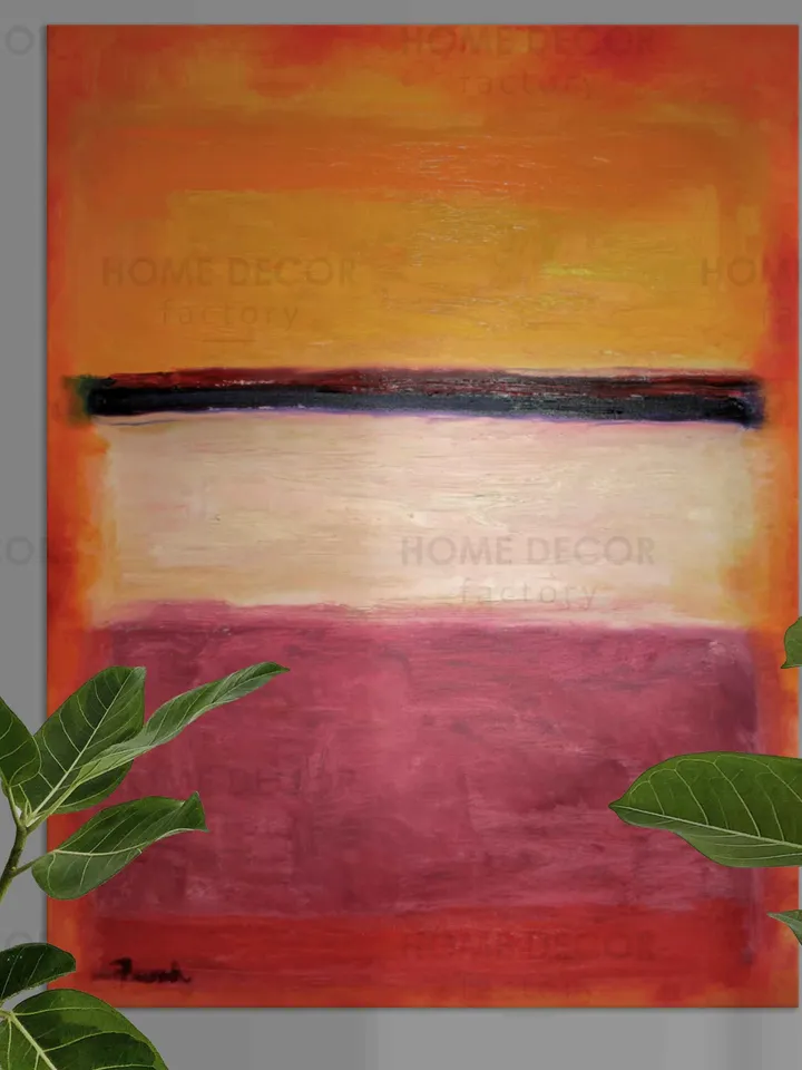 MARK ROTHKO Yellow pink "White Center" print Dark Paintings canvas minimalism color field abstract print american abstract expressionist