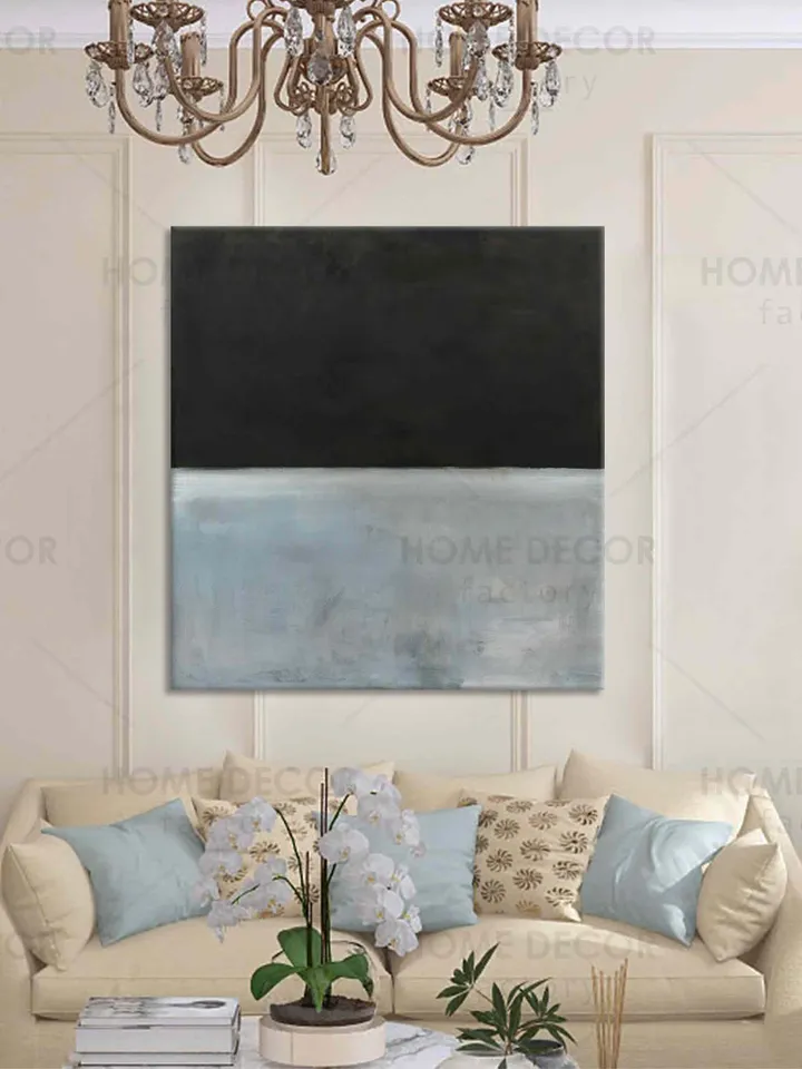 Mark Rothko Black and gray Untitled 1969-70 Reproduction canvas print Modern wall decor Abstract minimalism painting art Modern canvas print