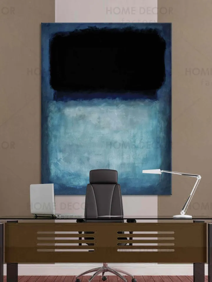 MARK ROTHKO Blue and Grey print 1962 Blue Dark Paintings canvas print minimalism color field abstract print american abstract expressionist
