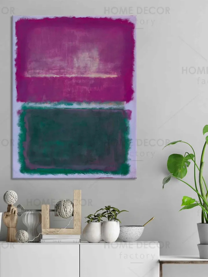 MARK ROTHKO 1903-70 Lavender and green Abstract canvas print Paintings purple canvas minimalism color field american abstract expressionist