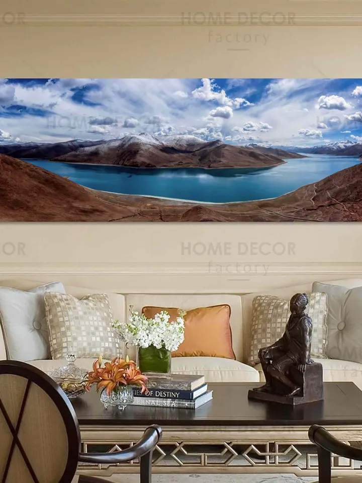 Panoramic Mountain Wall Art Mountain Canvas Wall Art Nature Landscape Canvas Prints Lake Print Wall Decor Landscape Canvas Print Nature Art