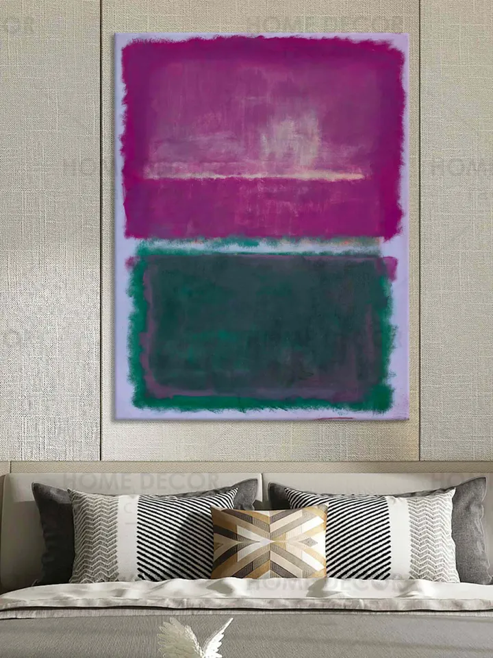 MARK ROTHKO 1903-70 Lavender and green Abstract canvas print Paintings purple canvas minimalism color field american abstract expressionist