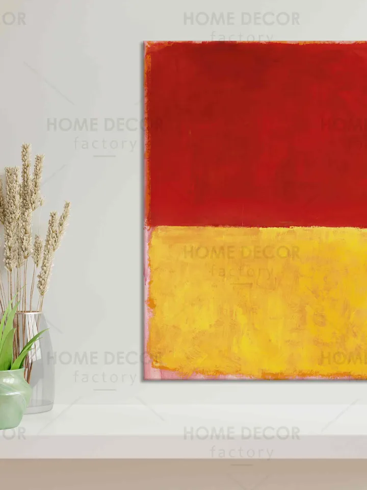 MARK ROTHKO red yellow canvas print Abstract rothko art print Paintings purple canvas minimalism color american abstract expressionist