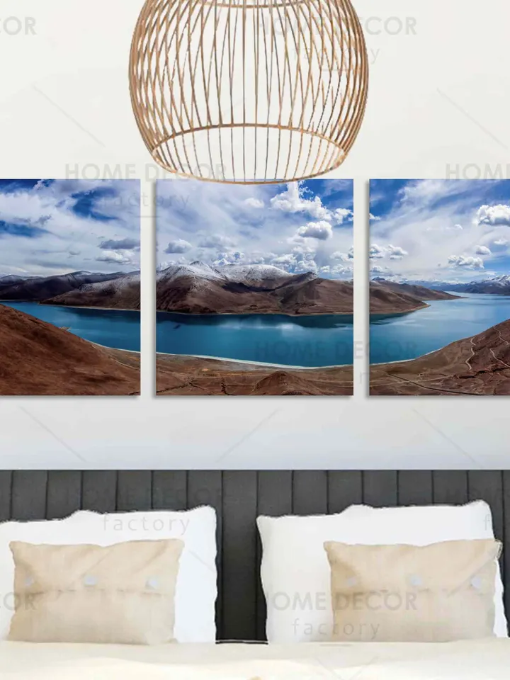 Panoramic Mountain Wall Art Mountain Canvas Wall Art Nature Landscape Canvas Prints Lake Print Wall Decor Landscape Canvas Print Nature Art