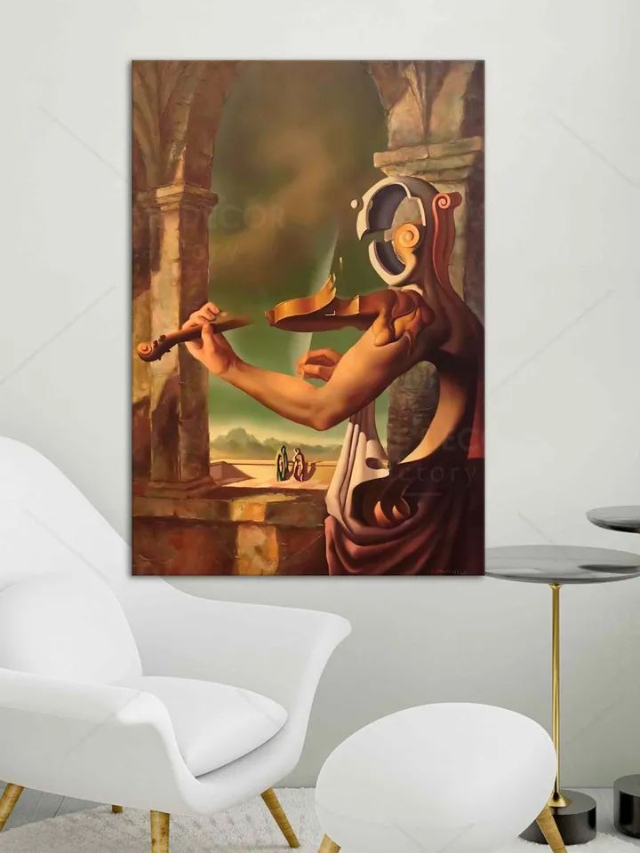 Music at Night and Other Essays Art Vito Campanella Surrealist Canvas Art Abstract Wall Decor Modern Abstrac Vintage Exhibition Canvas Art