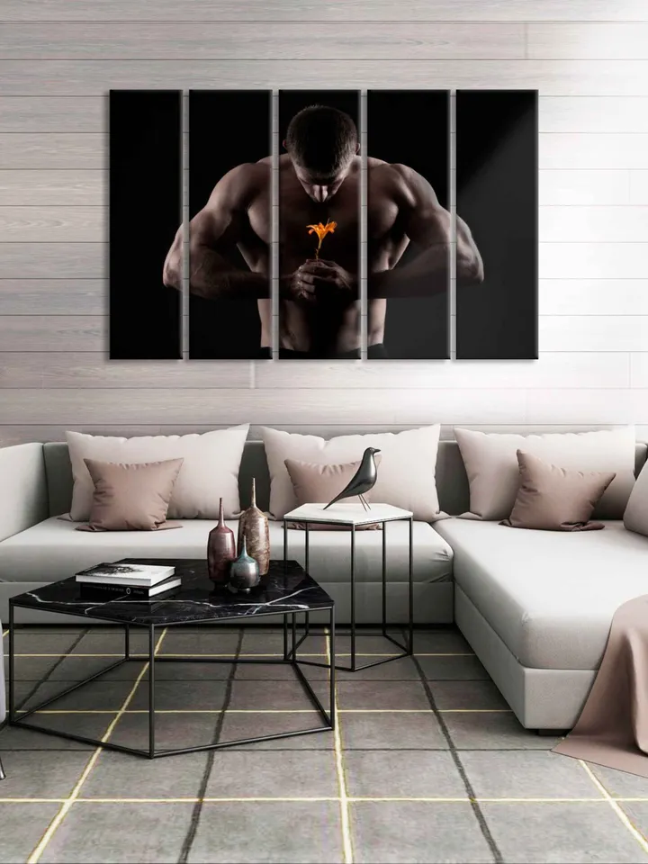 Sports Wall Decor Gym wall art Motivation Art Fitness Wall decor Muscular body art Bodybuilding Motivational Fitness canvas print