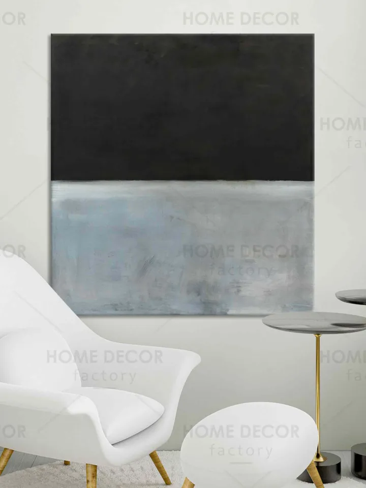 Mark Rothko Black and gray Untitled 1969-70 Reproduction canvas print Modern wall decor Abstract minimalism painting art Modern canvas print