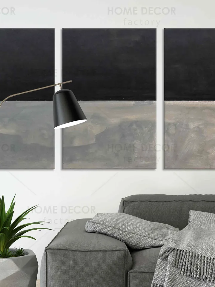 Mark Rothko Largee Black on Gray Canvas Print Modern Art Wall Decor Art Rothko Print Art Decor Modern painting Abstract expressionism Rothko