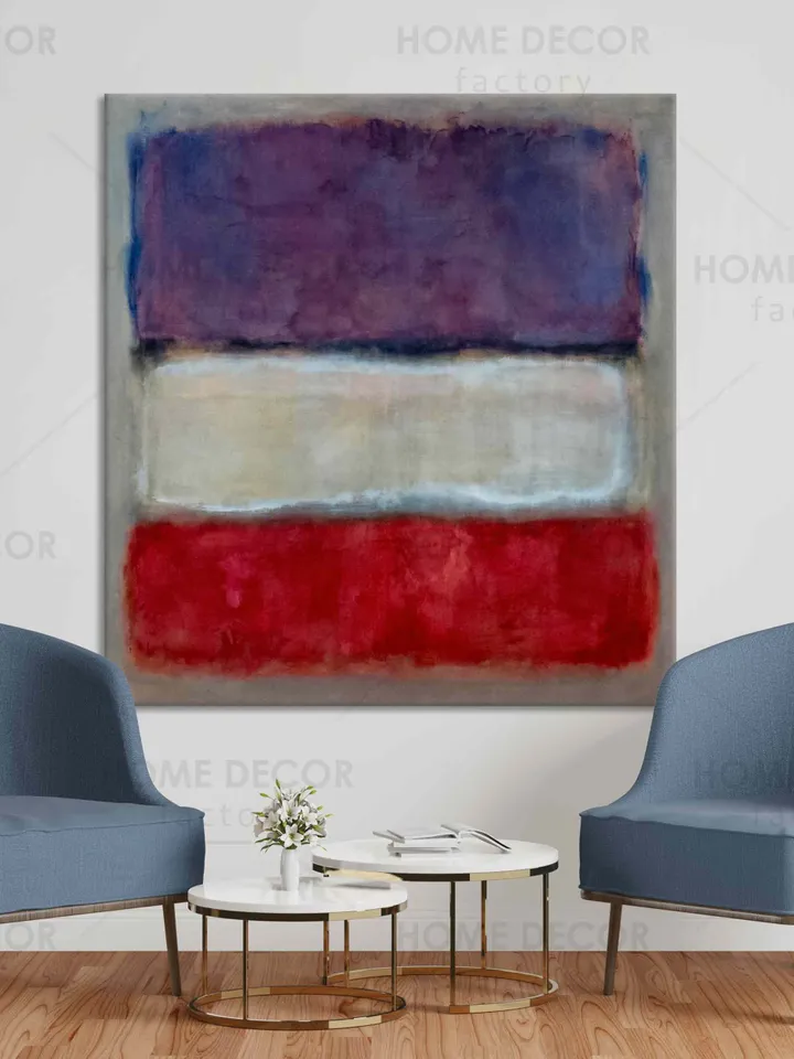 Reproduction Mark Rothko Purple white red canvas print Modern wall decor Rothko Abstract minimalism painting art Rothko Modern canvas print