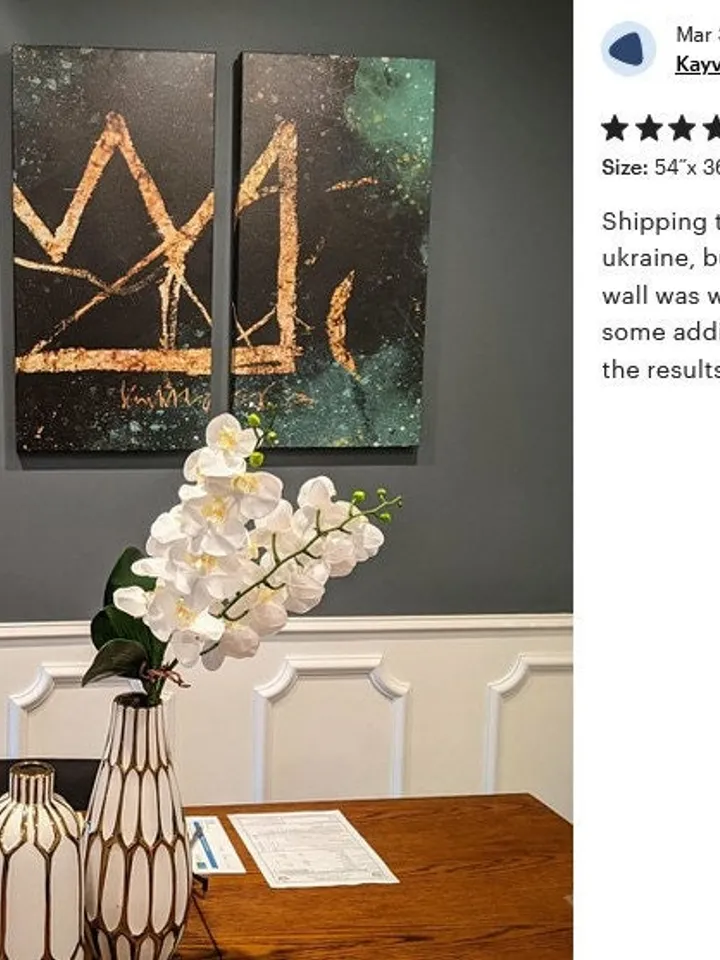 Jean Michel Crown Canvas King of Street wall Art Print Wall decor Jean Michel art print Gold crown print art Street graffity Modern wall art