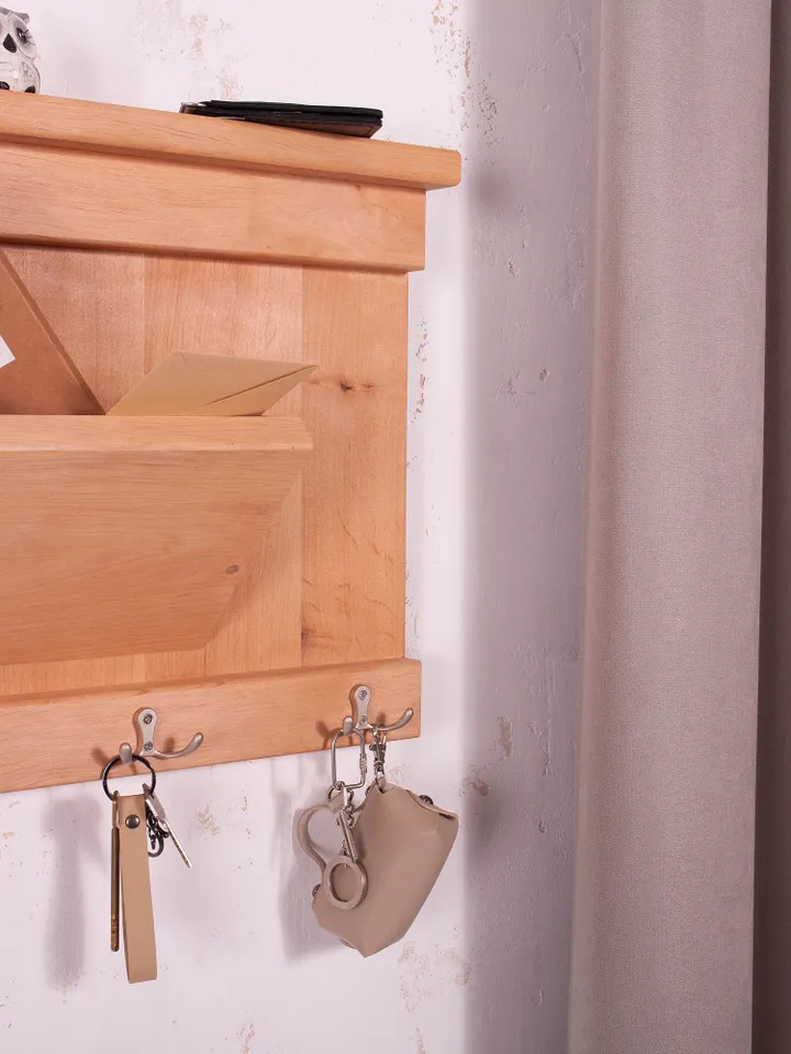 Key Hooks and Wall Organizer  Rustic Shelving Timber Mail Organizer Key Holder Farmhouse Decor Handmade wooden House warming Wall Decorative