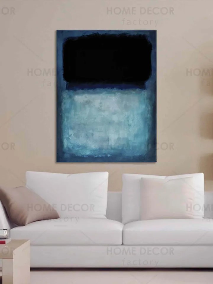 MARK ROTHKO Blue and Grey print 1962 Blue Dark Paintings canvas print minimalism color field abstract print american abstract expressionist