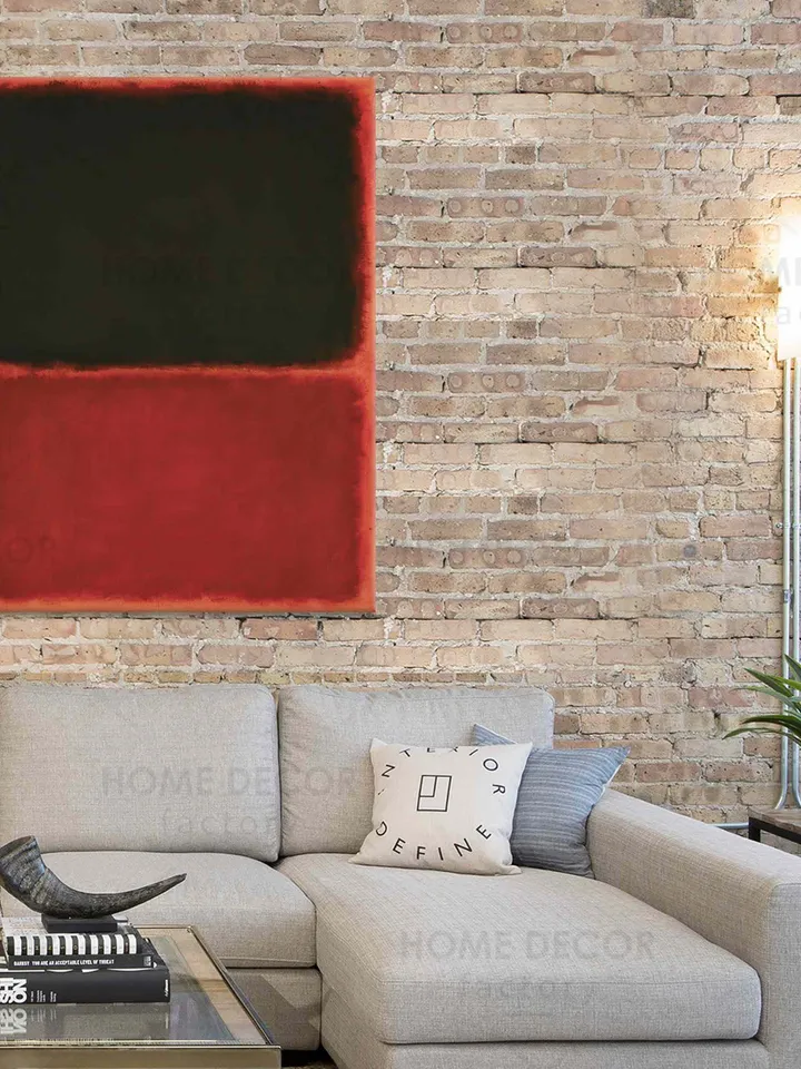 MARK ROTHKO black red Abstract canvas print fake rothko Paintings purple canvas minimalism color american abstract expressionist  black red