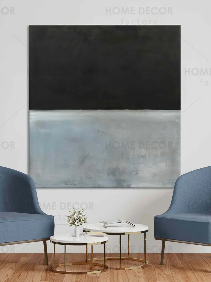 Mark Rothko Black and gray Untitled 1969-70 Reproduction canvas print Modern wall decor Abstract minimalism painting art Modern canvas print