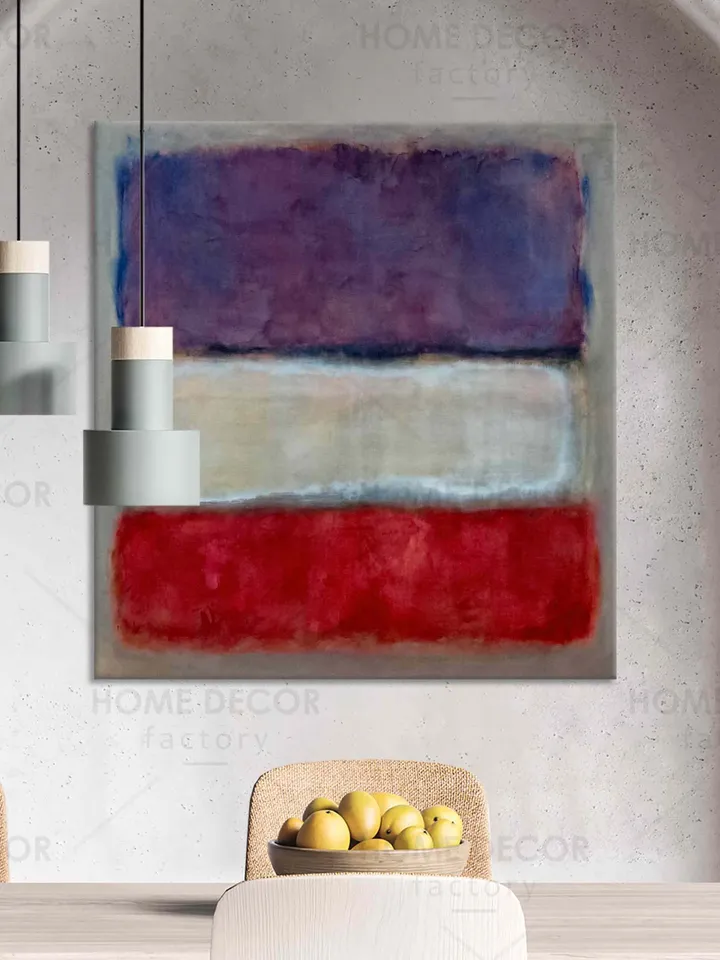 Reproduction Mark Rothko Purple white red canvas print Modern wall decor Rothko Abstract minimalism painting art Rothko Modern canvas print