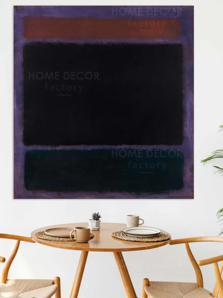 Purple Background Mark Rothko Red Reproduction canvas print Modern wall decor Abstract minimalism art Modern painting Abstract expressionism