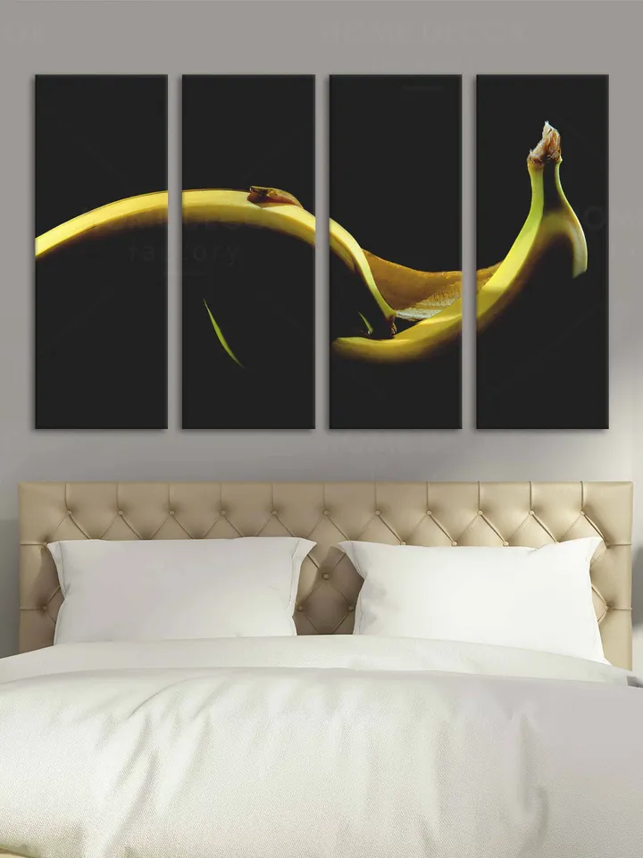 Heterosexual Couple banana Wall Art, banana Sexy Art Bedroom, Erotic Wall Art, Porno Fruit, Erotic Fruit, Erotic Wall Art Bedroom