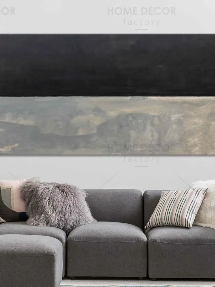 Mark Rothko Largee Black on Gray Canvas Print Modern Art Wall Decor Art Rothko Print Art Decor Modern painting Abstract expressionism Rothko