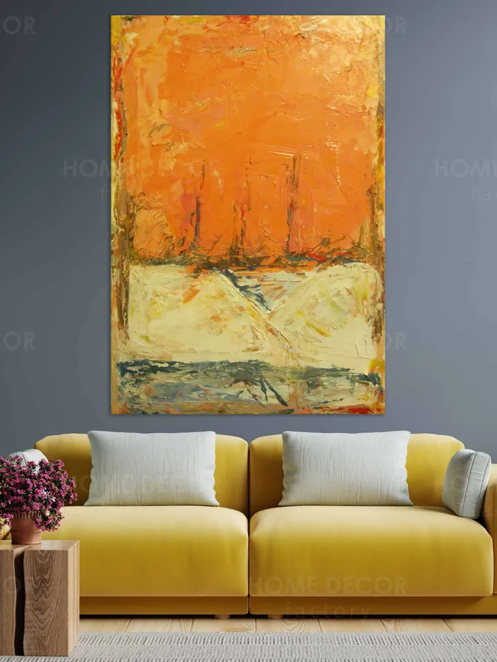 Mark Rothko Orange and yellow Fine Art Reproduction painting Abstract modern wall art home decor Modern painting Decor for Living Room