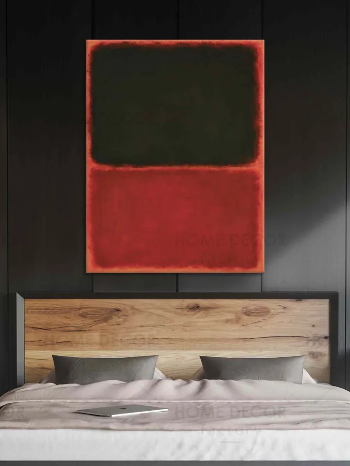 MARK ROTHKO black red Abstract canvas print fake rothko Paintings purple canvas minimalism color american abstract expressionist  black red