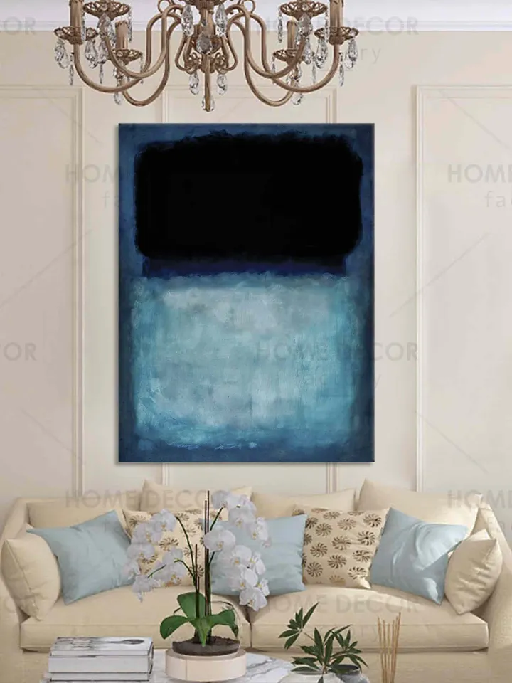 MARK ROTHKO Blue and Grey print 1962 Blue Dark Paintings canvas print minimalism color field abstract print american abstract expressionist