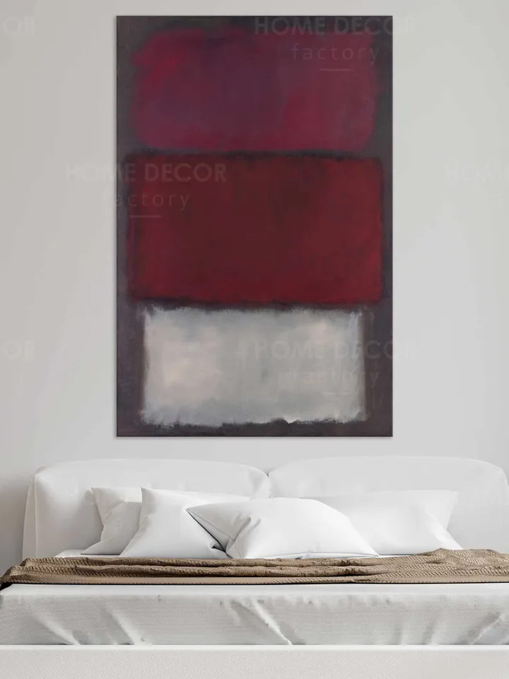 MARK ROTHKO Purple red white print Untitled, 1960 Paintings canvas print minimalism color field abstract print american abstract